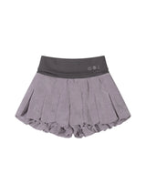 FOLDED BUBBLE SKORT (PURPLE)