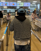 CC knit coloring hood T (3C)