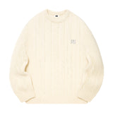 [With Brooch] RÉSERVE CABLE OVER FIT KNIT (4color)