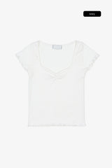 フェーブルスリムリブドTシャツ