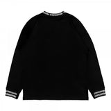 TZ RIB OVERSIZED LONG SLEEVE TEE - BLACK