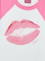 LIPS RINGER TEE (PINK)