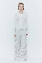 ヴィヴィアン スカーフ ルーズトップ white