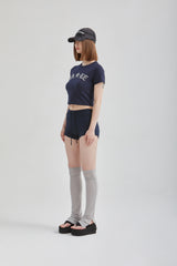 ブークレクロップドTシャツ