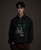 BLUEBIRD HALF ZIP-UP SWEATSHIRT NAVY