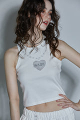 CHAIN SLEEVESS T-SHIRT