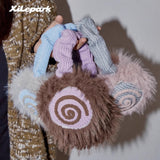 Cute fluffy winter warm ear mask for girls