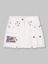 マルチパスカーゴミニスカート (White)