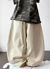 Kari Back Pocket Balloon Cotton Pants 3color