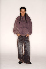 【Keshi】NEVADA BLAZING WASHED BAGGY DENIM JEANS 