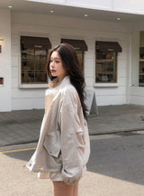 TK Loose Nylon100％ Wind Breaker (4color)