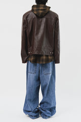Burn Leather jacket (3color)