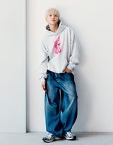 24FW レトロラビットフーディー グレー