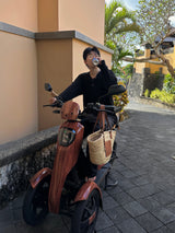 シンプルラインヘンリーネックロングスリーブ3C