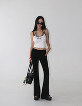 Rollup Bootcut Leggings Pants