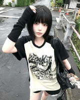 ライクレーシングラグランTシャツ
