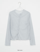 Izumo Diagonal Unbalance Summer Cardigan