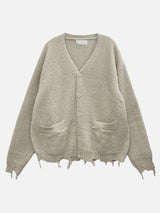 Nut mohair damage cardigan 3C