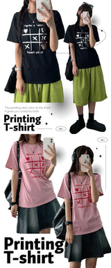 Acurl ハート半袖Tシャツ