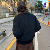 オーバーサイズアウトポケットウールジャンパー