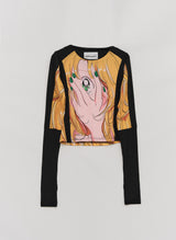 & SPEAK LOVE WAITS ANIMATION TOP BLACK