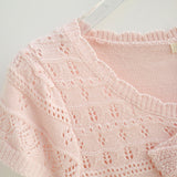 Celly Ribbon Short Sleeve Knit