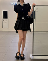 Namon Short-Sleeved Knit Cardigan