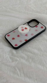 loveberry glass bumper case (pink)
