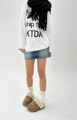 ローライズヒップスカートAラインデニムミニスカート IN SHORTS