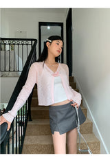Gray Slimming Mini Pants Skirt