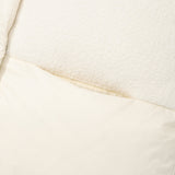 ARCH CHERRY FLEECE MIX CROP DOWN JUMPER [IVORY]