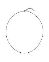 [Silver 925] Black Dot Spinel Necklace
