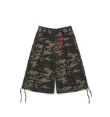 インバーティドプリーツリベットバミューダパンツ(Camo)