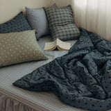 Dust-Free Dot Pattern - Blue Duvet Cover - Q size
