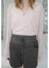 sheer rib button cardigan (2c)