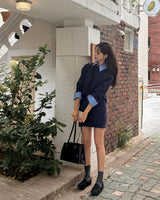 Minro Shirt Knit & Skirt Set