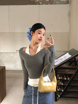 ザリアリティーダブルライン長袖Tシャツ
