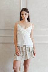 リシャラップスリーブレス (white)