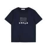 Alphabet Corca Tee Navy