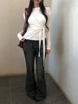 Synth Vintage Washing Bootcut Denim Pants