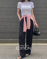 【MADE】Pintuck wide slacks