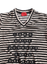 RD LIGHT STRIPED V-NECK TSHIRT