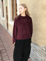 [Year-End Look Recommendation] Point Fingerhole Angora Fur Knit (4c)