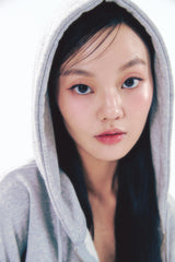Pearl Hoodie Zip-Up Gray