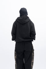 Huile Incision Hooded Zip-Up