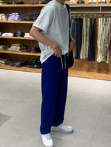 LMN METO Semi-Wide Line Sweat Pants (9 colors)