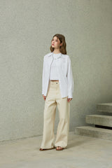 BRIGHT OVERSIZED SHIRT / WHITE