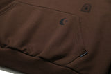 Echo Rune Crop Hoodie (BROWN)
