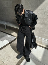 Slate trucker blazer jacket