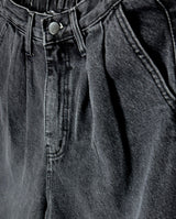 (UNISEX/ S-3XL) BALLOON DARK BLUE WIDE HAREM UNISEX PANTS